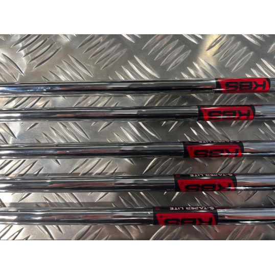 King Forged Tec Copper Irons Steel Shafts Right Stiff KBS $-Taper Lite 5-PW (Used - 4 Star)