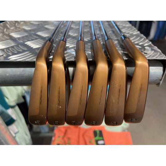 King Forged Tec Copper Irons Steel Shafts Right Stiff KBS $-Taper Lite 5-PW (Used - 4 Star)