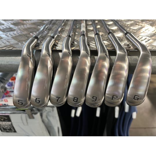 Aerojet One Length Irons Steel Shafts Right Regular KBS Tour Lite 5-PW+GW (Used - 5 Star)