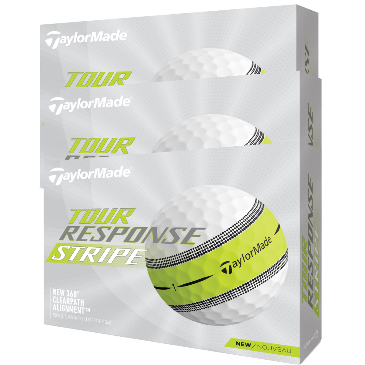 Image of TaylorMade 3 Dozen TR Stripe Golf Balls