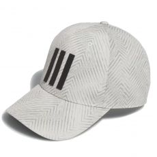 Tour 3 Stripe Print Cap Silver Pebble