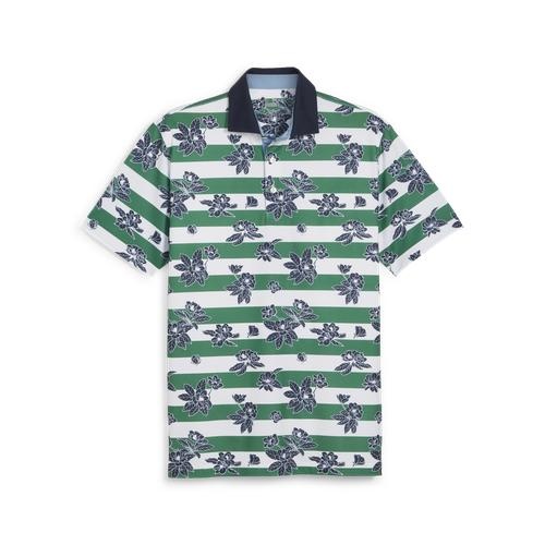 Pique Garden Polo Green/Navy