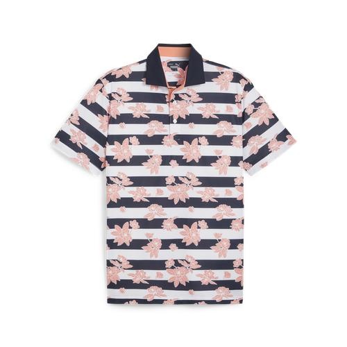 Pique Garden Polo Navy/Orange