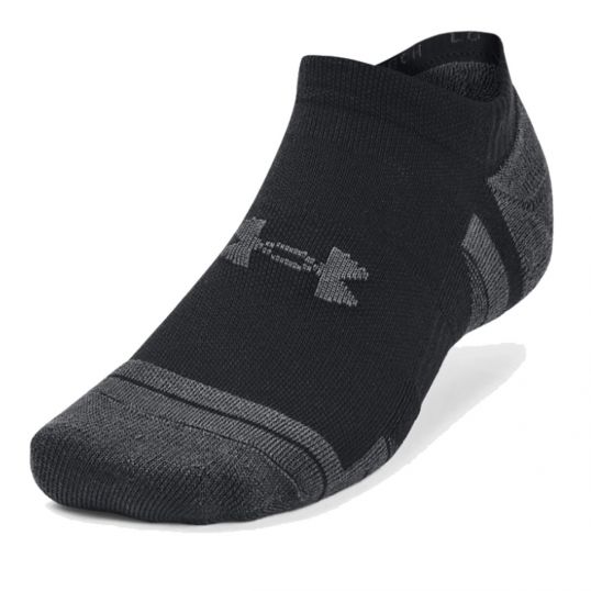 Performance Tech No Show Socks 3 Pack Black