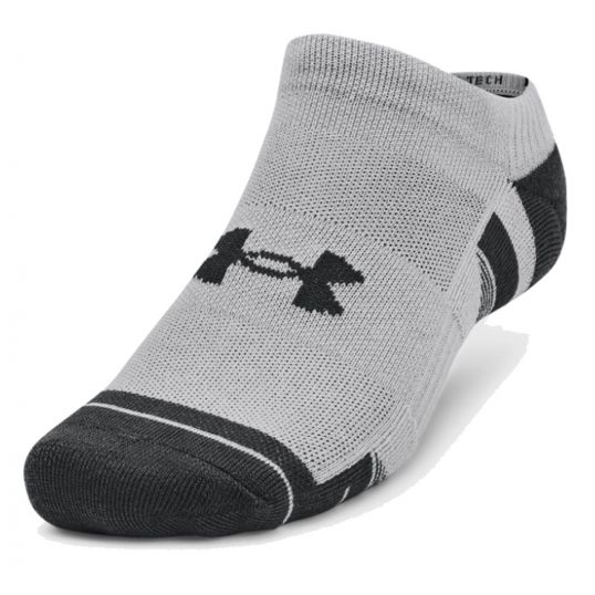 Performance Tech No Show Socks 3 Pack Grey