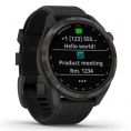 Approach S42 GPS Watch Carbon Grey with Black