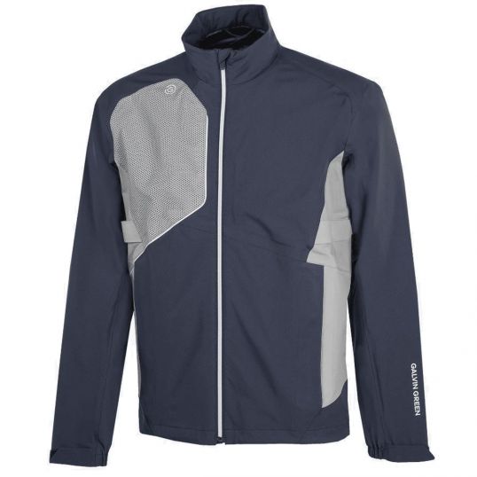 Ames Mens Waterproof Jacket Navy/Cool Grey