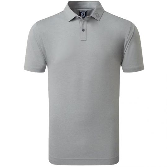 Heather Self Collar Lisle Polo Grey