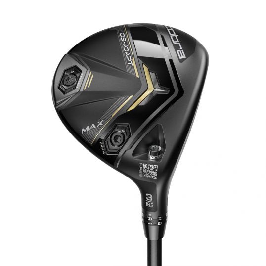 DS Adapt Max Womens Fairway Wood Right 3 Wood-18.5 Degree UST Helium Nanocore 4F1 Ladies Lamkin Crossline Black Undersize (Not Quite Perfect)