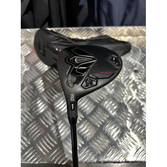 Darkspeed Max Fairway Left 3 Wood-15.5 Degree Regular UST LIN-Q M40X Red 5F3 Lamkin Crossline Black (Used - 5 Star)