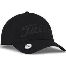 Players Performance Ball Marker Cap Mens Adjustable Black/Black