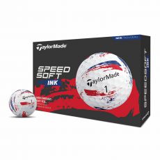 SpeedSoft Ink Blue/Red Golf Balls