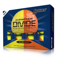 Q Star Divide Yellow/Orange Golf Balls