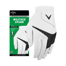 Weather Spann White Mens Golf Glove