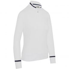 Thermal Long Sleeve Colourblock Ladies Top Brilliant White