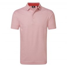 Scallop Geo Pique Nantucket Red