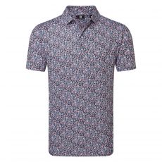 Meadow Print Lisle Black/Vivid Violet/Pink Pop