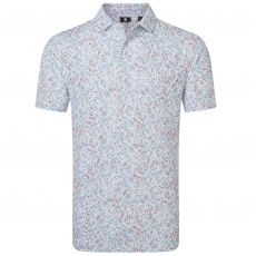 Watercolour Floral Print Pique White/Chambray/Nantucket Red
