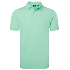 Stretch Pique Solid Polo Sea Glass