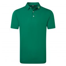 Stretch Pique Solid Polo Field Green