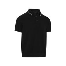 Textured Sweater Polo Caviar