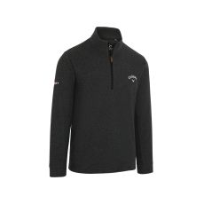 Lifestyle Double Brushed Jacquard 1/4 Zip Caviar
