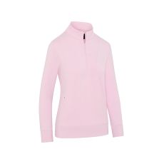 1/2 Zip Ladies Soft Touch Pullover Cherry Blossom