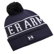 Halftime Pom Beanie Midnight Navy/White