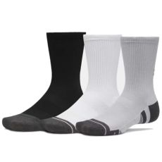 Performance Tech 3 Pack Crew Socks Mod Grey/White/Jet Gray